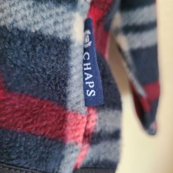 🔥LAST DAY! vintage ralph lauren chaps shacket jacket plaid 1/4 zip mens size L - Picture 4 of 5